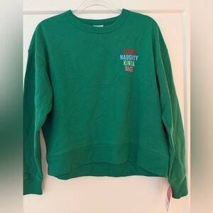 Green festive sweatshirt from Target